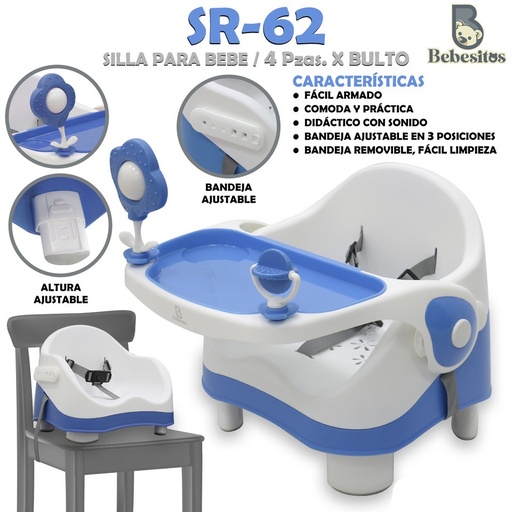 [SR-62] SR-62 SILLA COMEDOR BLUE X 4