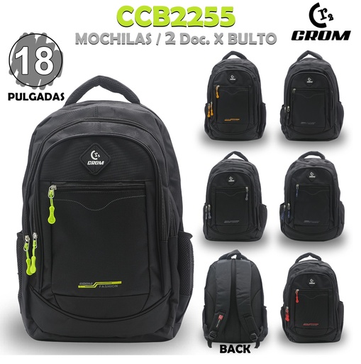 [CCB2255] CCB2255 MOCHILA NEGRA X 2