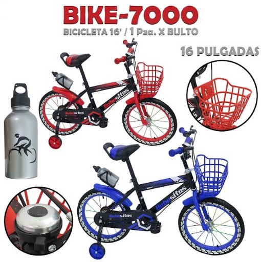 [BIKE-7000] BIKE-7000 BLUE BICICLETA RIN 16"