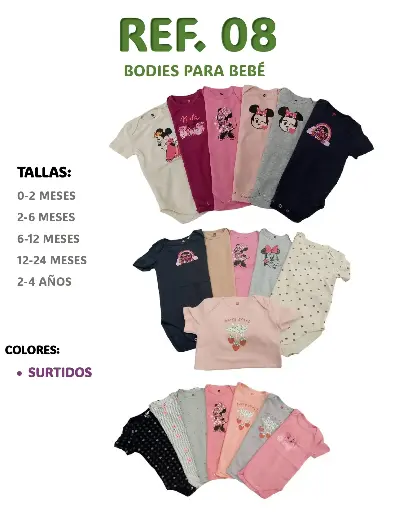 [8] 08 BODIES PARA BEBE