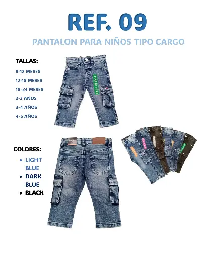 [9] 09 PANTALON CARGO NIÑO