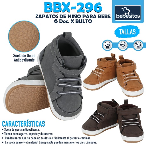 [BBX-296] BBX-296 ZAPATOS DE NIÑO PARA BEBE