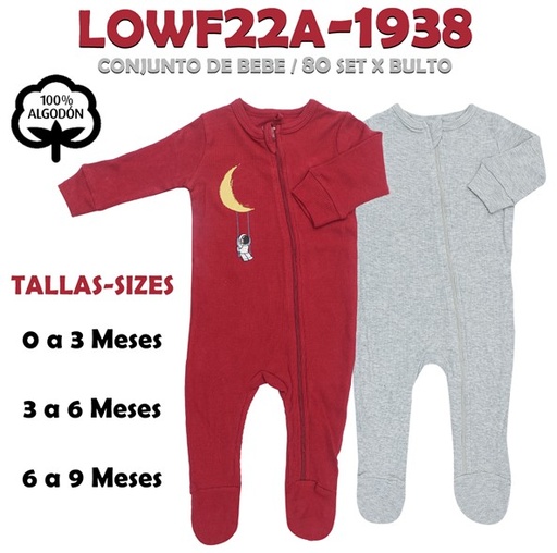 [LOWF22A-1938] LOWF22A-1938 PIJAMA PARA BEBE SET 2 PZAS