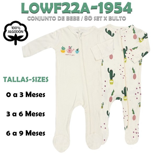 [LOWF22A-1954] LOWF22A-1954 PIJAMA PARA BEBE SET 2 PZAS