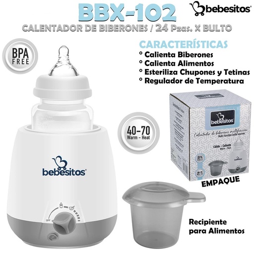 [BBX-102] BBX-102 CALENTADOR BIBERONES X 24