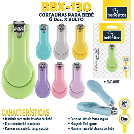 [BBX-130] BBX-130 CORTA UÑAS PARA BEBE X6