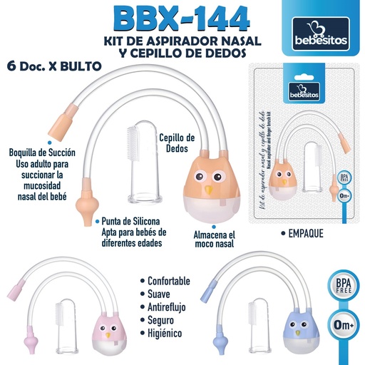 [BBX-144] BBX-144 ASPIRADOR NASAL Y CEPILLO PARA DEDOS