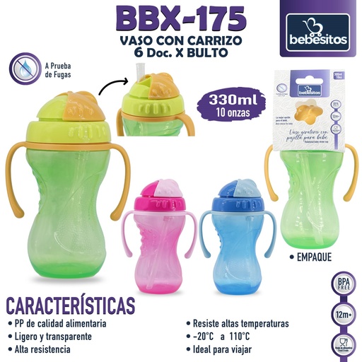 [BBX-175] BBX-175 VASO CON CARRIZO 10 Oz