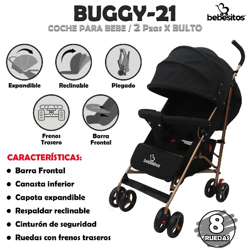[BUGGY-21] BUGGY-21 COCHE NEGRO X 2