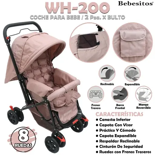 [WH-200 COCHE JM ROSA] WH-200 COCHE ROSA JM X 2