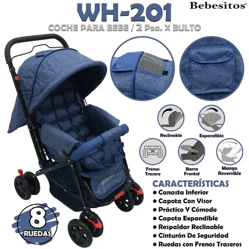 [WH-201 COCHE JM AZUL] WH-201 COCHE AZUL JM X 2