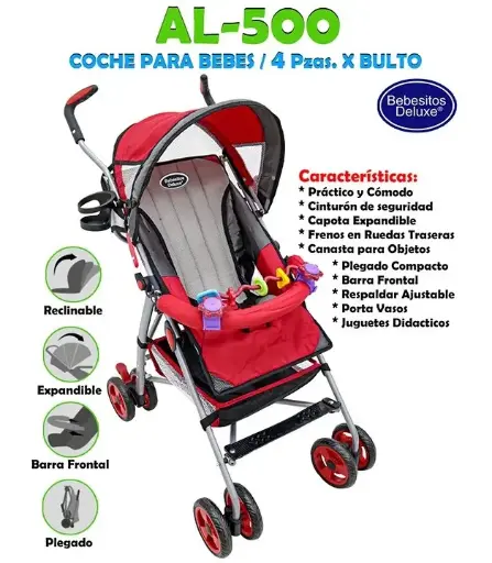 [AL-500 RED] AL-500 RED COCHE PARAGUA ROJO X 4