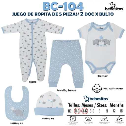 [BC-104 MUDA BLUE X 5 PCZ] BC-104 MUDA BLUE X 5 PCZ / 2 DOC X BULTO