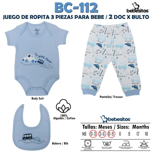 [BC-112 MUDA BLUE X 3 PCZ] BC-112 MUDA BLUE X 3 PCZ / 2 DOC X BULTO