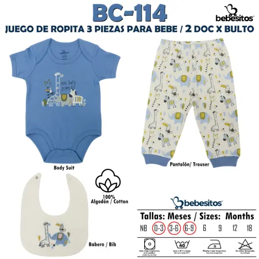 [BC-114 MUDA BLUE X 3 PCZ] BC-114 MUDA BLUE X 3 PCZ / 2 DOC X BULTO