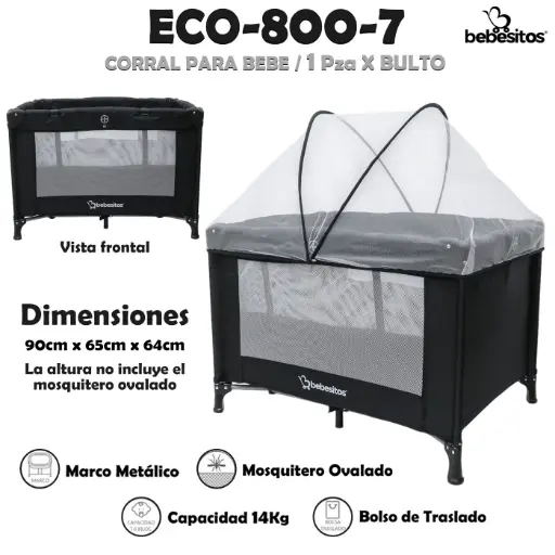 [ECO-800-7 CORRAL] ECO-800-7 CORRAL NEGRO X 1