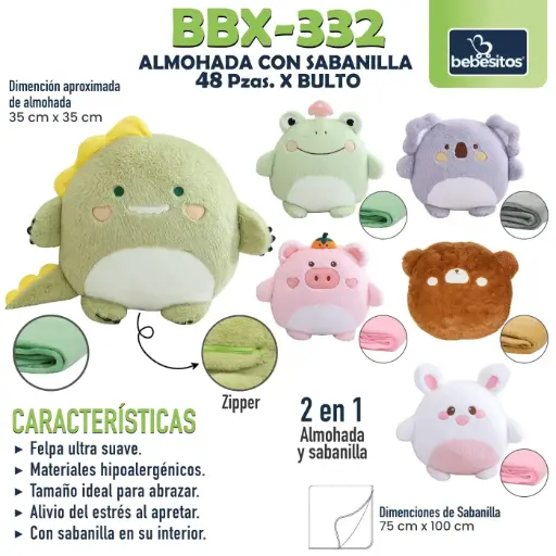 [BBX-332] BBX-332 JUEGO DE ALMOHADA CON SABANILLA X 48