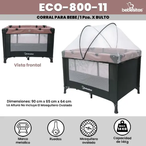 [ECO-800-11] ECO-800-11 CORRAL ROSADO PARA BEBE X 1